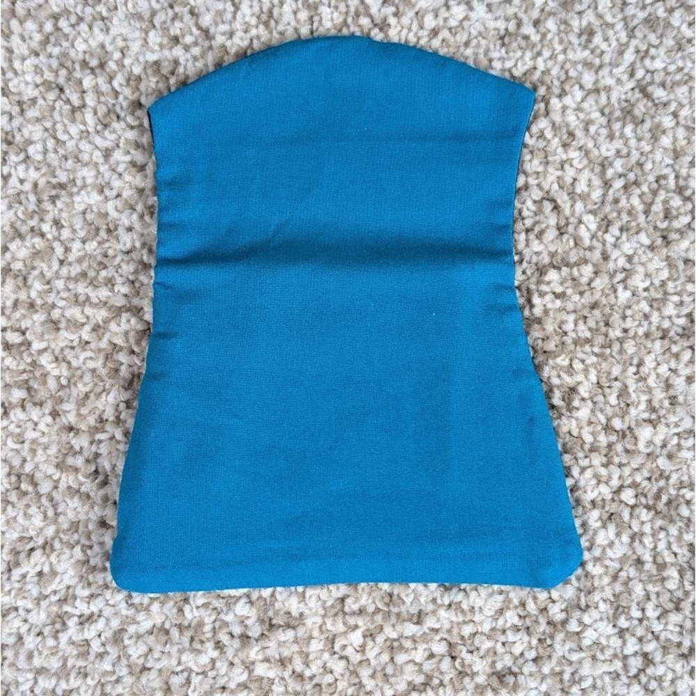 Teal Blue Pocket Wallet Coin Pouch Card Holder Small Clutch Fabric - Picture 4 of 6